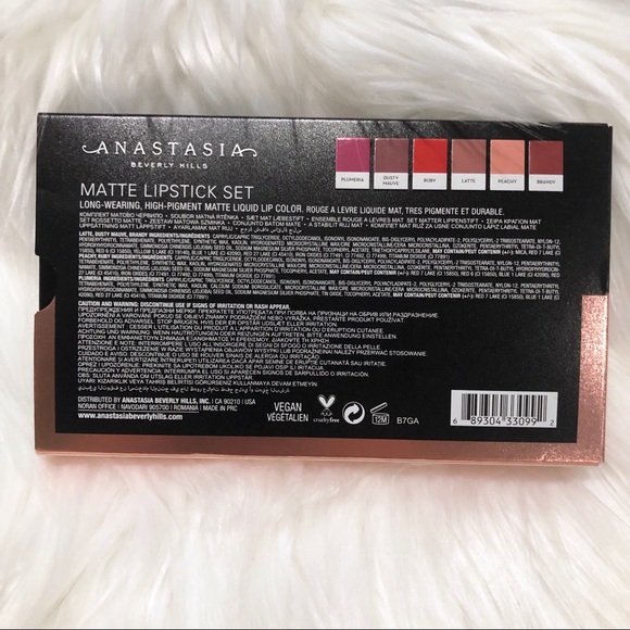💋 SOLD 💋 Anastasia Mini Matte Lipstick 6-Pieces - Picture 4 of 7